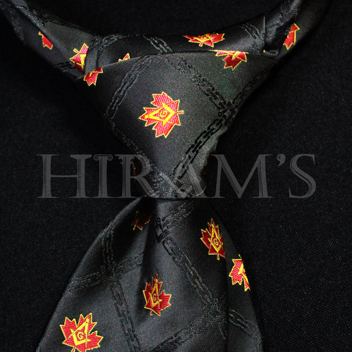 Canadian Freemason Polyester Necktie