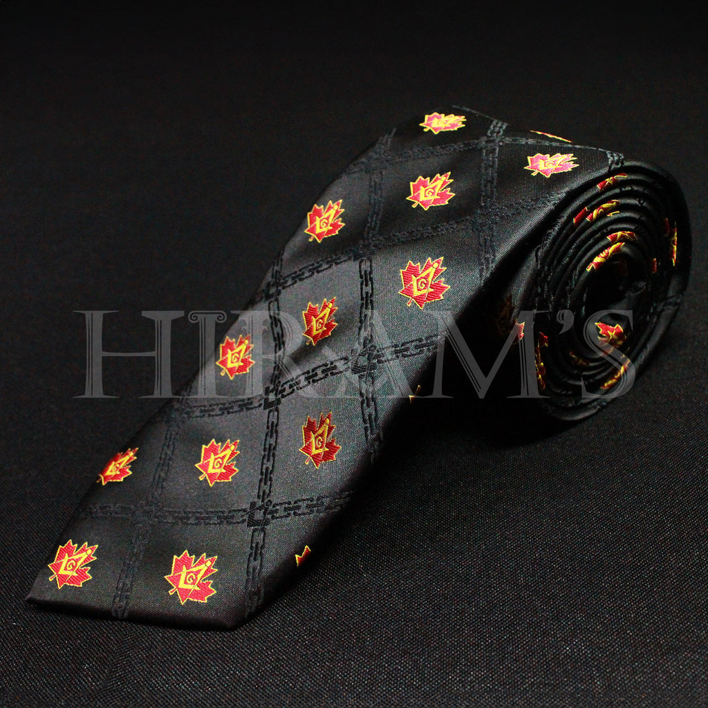 Canadian Freemason Polyester Necktie
