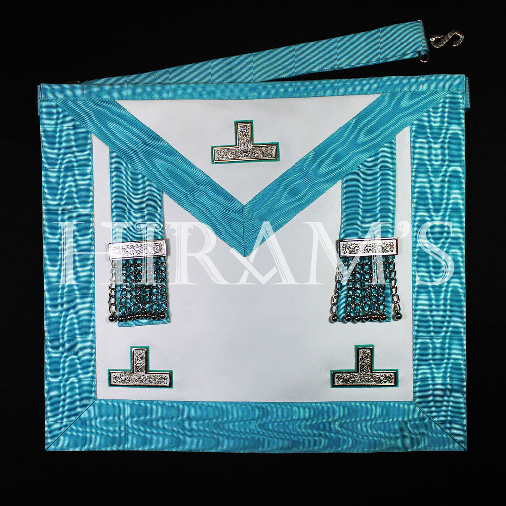 Past Master Lambskin Apron – Regular (silver metallics)
