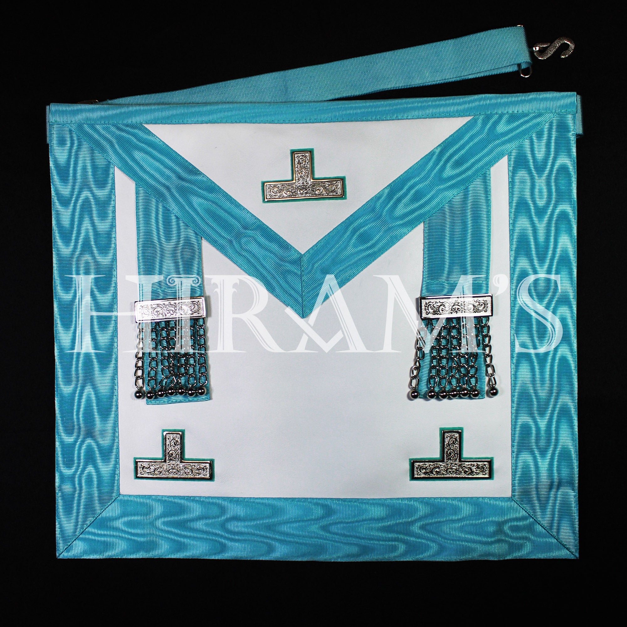 Past Master Lambskin Apron – Regular (silver metallics)