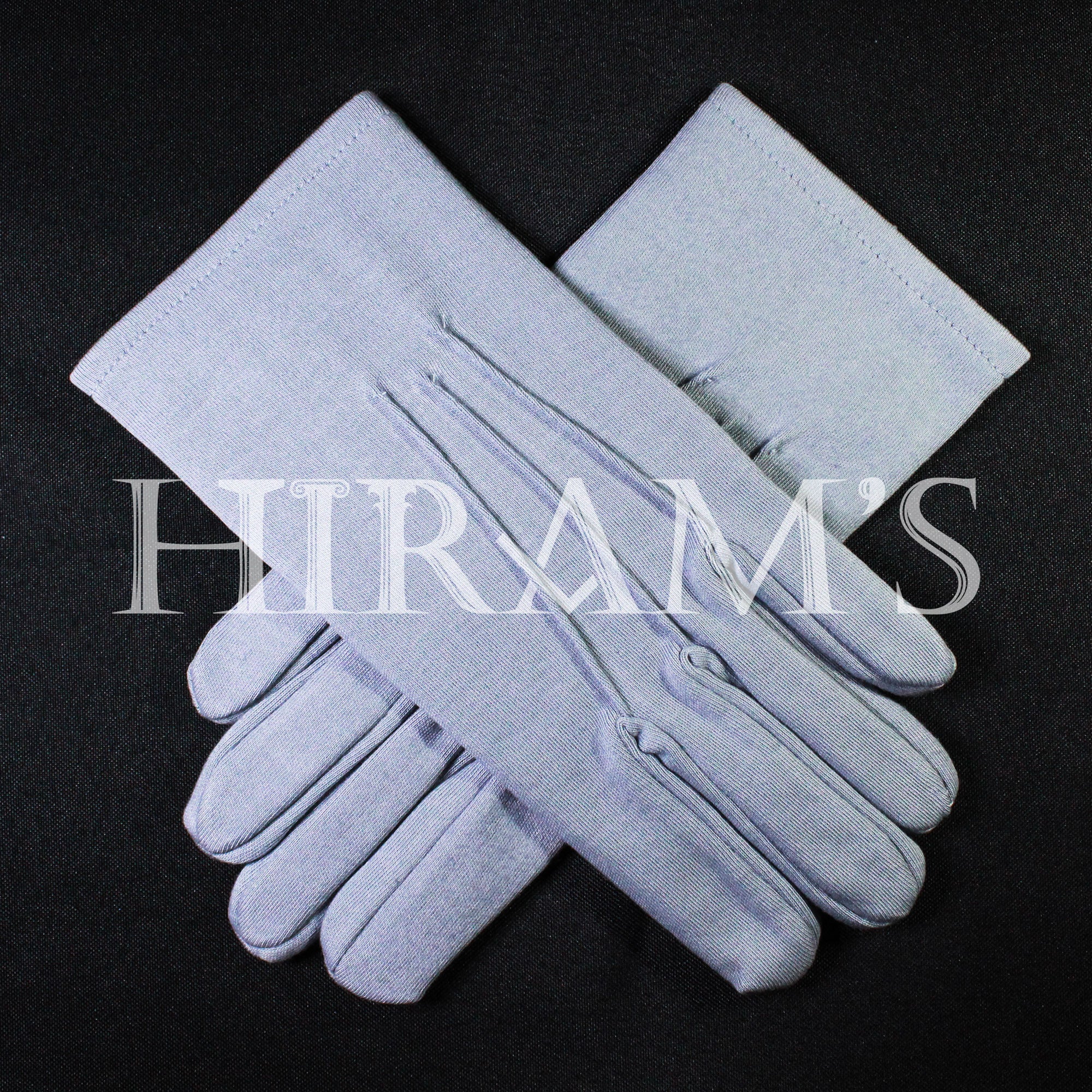 Cotton Gloves, Gray, Plain